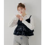 【Chico】ベロア刺繍ラッフルビスチェ | PAL GROUP OUTLET | 詳細画像15 