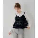 【Chico】ベロア刺繍ラッフルビスチェ | PAL GROUP OUTLET | 詳細画像14 