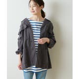 CHARCOAL | 【CIAOPANIC TYPY】光沢リネンBIGシャツジャケット | PAL GROUP OUTLET