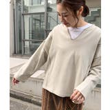 BEIGE | 【CIAOPANIC TYPY】配色ステッチスキッパースウェット | PAL GROUP OUTLET