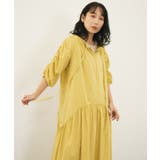 YELLOW | 【Kastane】袖シャーリングタイプライターワンピース | PAL GROUP OUTLET