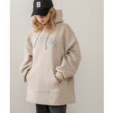 beige | 【RASVOA】カレッジロゴロングパーカー | PAL GROUP OUTLET