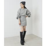 【Chico】クルーネック短丈ルーズスウェット | PAL GROUP OUTLET | 詳細画像10