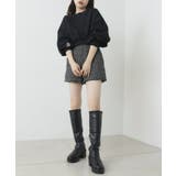 【Chico】クルーネック短丈ルーズスウェット | PAL GROUP OUTLET | 詳細画像16