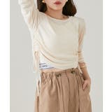 IVO | 【Chico】サイドドロストシアーリブトップス | PAL GROUP OUTLET