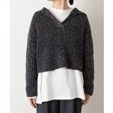【Omekashi】ラメ畦ビッグカラーショートニット | PAL GROUP OUTLET | 詳細画像25