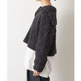 【Omekashi】ラメ畦ビッグカラーショートニット | PAL GROUP OUTLET | 詳細画像26