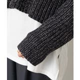【Omekashi】ラメ畦ビッグカラーショートニット | PAL GROUP OUTLET | 詳細画像30
