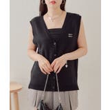 【Chico】ロゴ刺繍ルーズベスト | PAL GROUP OUTLET | 詳細画像11