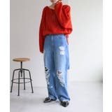 【w closet】ダメージデニムパンツ | PAL GROUP OUTLET | 詳細画像6