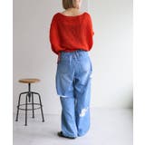 【w closet】ダメージデニムパンツ | PAL GROUP OUTLET | 詳細画像9