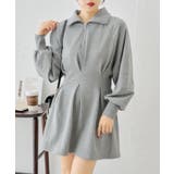 【Chico】ハーフZIPフレアスウェットミニOP | PAL GROUP OUTLET | 詳細画像12