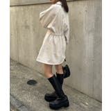 【Chico】ハーフZIPフレアスウェットミニOP | PAL GROUP OUTLET | 詳細画像2