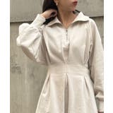 【Chico】ハーフZIPフレアスウェットミニOP | PAL GROUP OUTLET | 詳細画像7