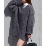 BRN | 【RAY CASSIN】ネックシャギーKNIT | PAL GROUP OUTLET