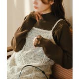 BRN | 【Kastane】ハイネックダメージリブニットプルオーバー | PAL GROUP OUTLET