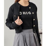BK | 【Chico】ロゴ刺?KNIT | PAL GROUP OUTLET