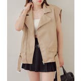BEI | 【Chico】フェイクレザーライダースショートベスト | PAL GROUP OUTLET