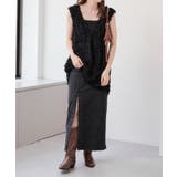 BLK | 【Kastane】アシメデニムロングスカート | PAL GROUP OUTLET