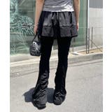 BLK | 【mystic】ギャザーカットパンツ | PAL GROUP OUTLET