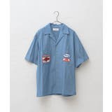 【Kastane】OPEN COLLAR SHIRT WITH PATCH | PAL GROUP OUTLET | 詳細画像1