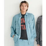 BLU | 【Kastane】OVERDYED SATIN SHIRT | PAL GROUP OUTLET