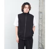 BLK | 【Kastane】HEAVY WEIGHT CUT SEW ZIP VEST | PAL GROUP OUTLET