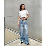 【WHO'S WHO gallery】スラッシュポケット箔デニム | PAL GROUP OUTLET | 詳細画像5
