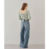 【Chico】バッグ開きリボンリブニット | PAL GROUP OUTLET | 詳細画像14 