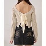 【Chico】バッグ開きリボンリブニット | PAL GROUP OUTLET | 詳細画像24 