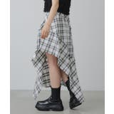 【RAY CASSIN】チェックアシメSK | PAL GROUP OUTLET | 詳細画像2