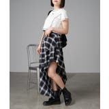 【RAY CASSIN】チェックアシメSK | PAL GROUP OUTLET | 詳細画像35