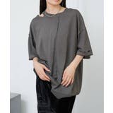 BLK | 【RAY CASSIN】ピグメントダメージルーズT | PAL GROUP OUTLET