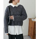 【Discoat】MIX糸ワイドリブプルオーバー | PAL GROUP OUTLET | 詳細画像16