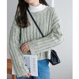 【Discoat】MIX糸ワイドリブプルオーバー | PAL GROUP OUTLET | 詳細画像25