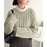 【Discoat】MIX糸ワイドリブプルオーバー | PAL GROUP OUTLET | 詳細画像30