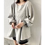 GRY | 【mystic】ペプラムミニワンピース | PAL GROUP OUTLET