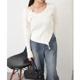 【RAY CASSIN】デザインワンショルニット | PAL GROUP OUTLET | 詳細画像8