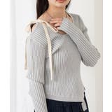GRY | 【RAY CASSIN】デザインワンショルニット | PAL GROUP OUTLET