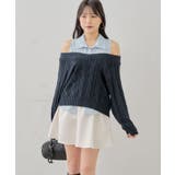 【Chico】ボリュームフレアサテンライクミニSK | PAL GROUP OUTLET | 詳細画像1