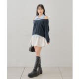 【Chico】ボリュームフレアサテンライクミニSK | PAL GROUP OUTLET | 詳細画像4