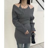 GRY | 【mystic】カシュクールミニワンピ | PAL GROUP OUTLET