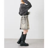 【w closet】デニム台形スカート | PAL GROUP OUTLET | 詳細画像12