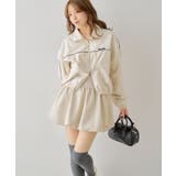 lightbeige | 【Chico】切り替えサテンライクバルーンSK | PAL GROUP OUTLET