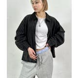 BLK | 【WHO'S WHO gallery】ストライプデニムジップジャケット | PAL GROUP OUTLET