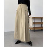 BEIGE | 【CAPRICIEUX LE'MAGE】サイドプリーツSK | PAL GROUP OUTLET