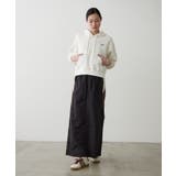 【earthy_】配色切替ラインナイロンスカート | PAL GROUP OUTLET | 詳細画像10