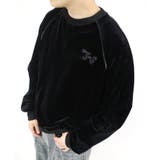 BLK | 【WHO'S WHO gallery】BLESSYOU ベロアクルー | PAL GROUP OUTLET