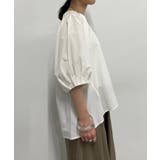 【Omekashi】Uネックボリュームスリーブブラウス | PAL GROUP OUTLET | 詳細画像24