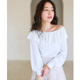 WH | 【La boutique BonBon】スパンコールラッフルオフショルKN | PAL GROUP OUTLET